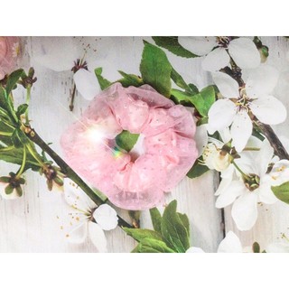Dây cột tóc vải scrunchies 2 lớp (size 11 cm)