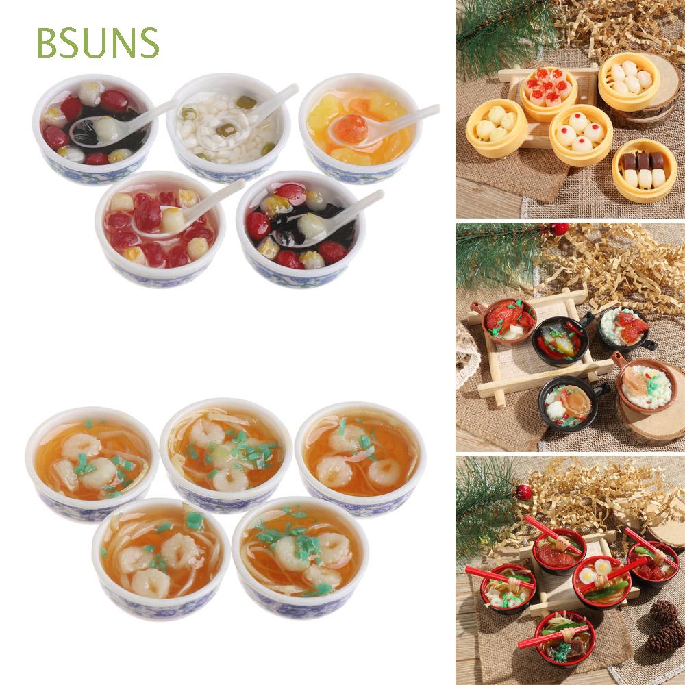 BSUNS 1PC Random Chinese DIY Toys Doll Accessories Rice Pastry Casserole Noodles Dessert Kitchen