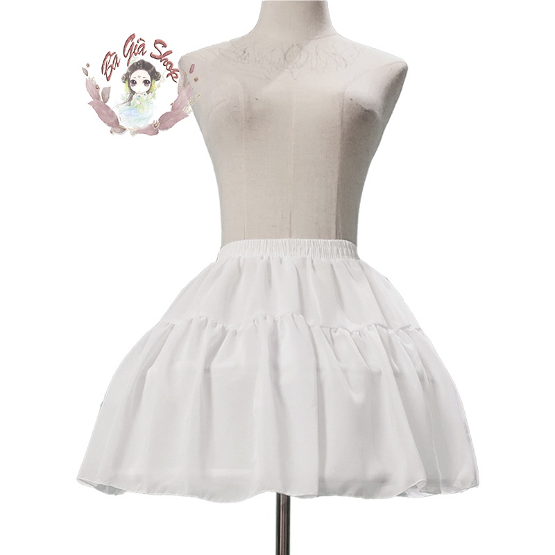 Tùng phồng tùng khung ngắn phủ voan 39cm
