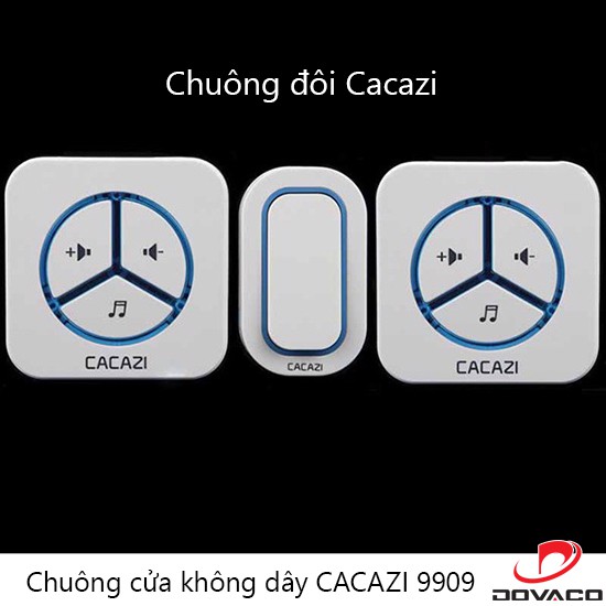 Chuông không dây chống nước CACAZI 9909 - siêu bền - có bảo hành