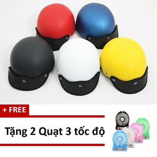 Nón bảo hiểm tăng + 2 quạt mini 3 tốc độ