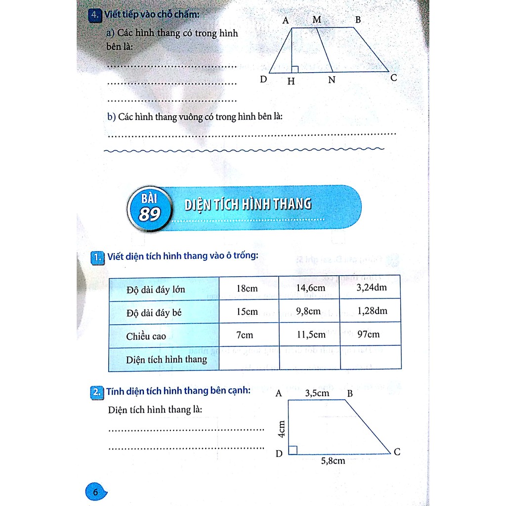 Sách: Vở Bài Tập Thực Hành Toán Lớp 5 Tập 2