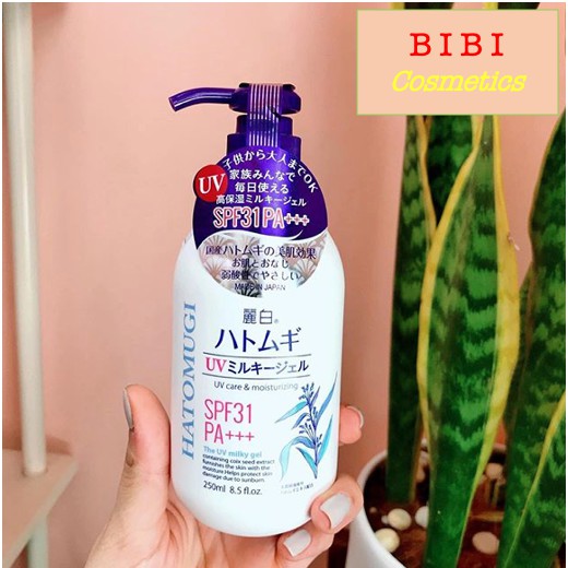 [Nội Địa Nhật] SỮA DƯỠNG THỂ TRẮNG DA CHỐNG NẮNG HAMOMUGI BODY LOTION SPF 31 PA+++