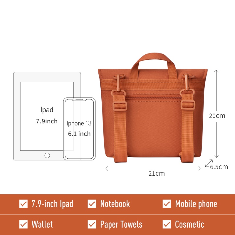 Ba lô đi học MAH nhỏ nhiều màu sắc tùy chọn thời trang dễ thương đơn giản