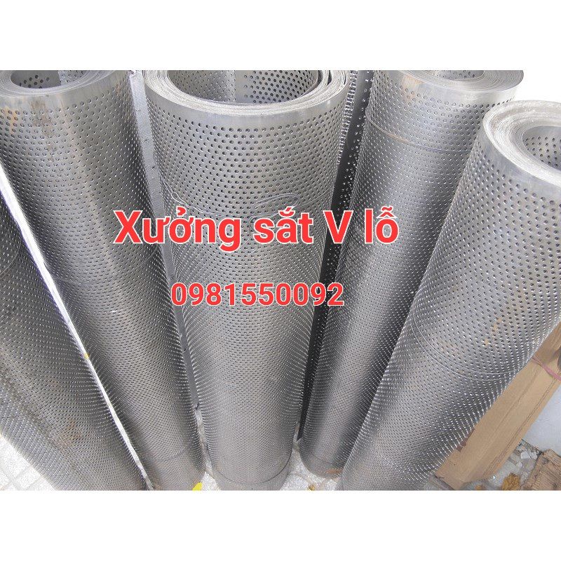 tôn lỗ mạ kẽm ( khổ rộng 1m và 1m2 - dầy 5zem - 4ly ) tôn sắt đục lỗ,tôn mạ kẽm