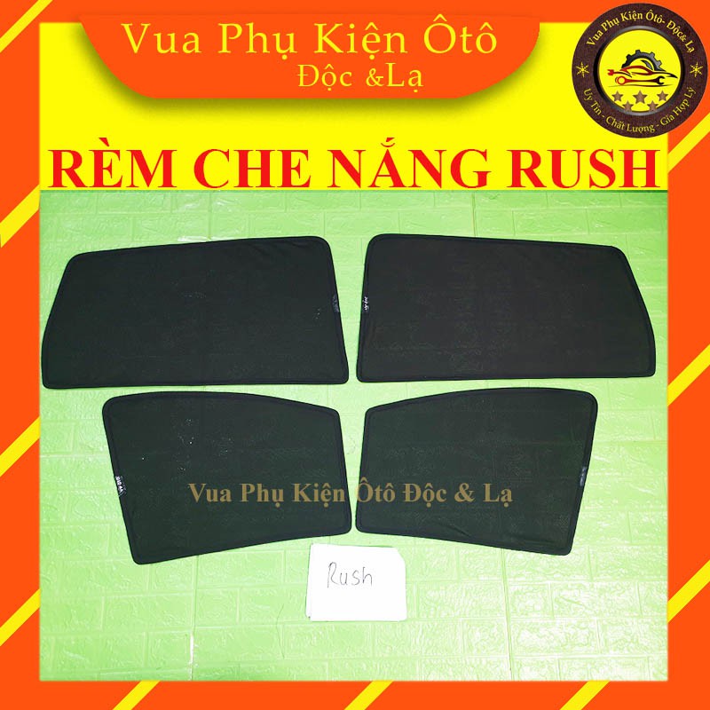 Rèm che nắng theo xe Toyota Rush - Bộ 4 tấm dính nam châm