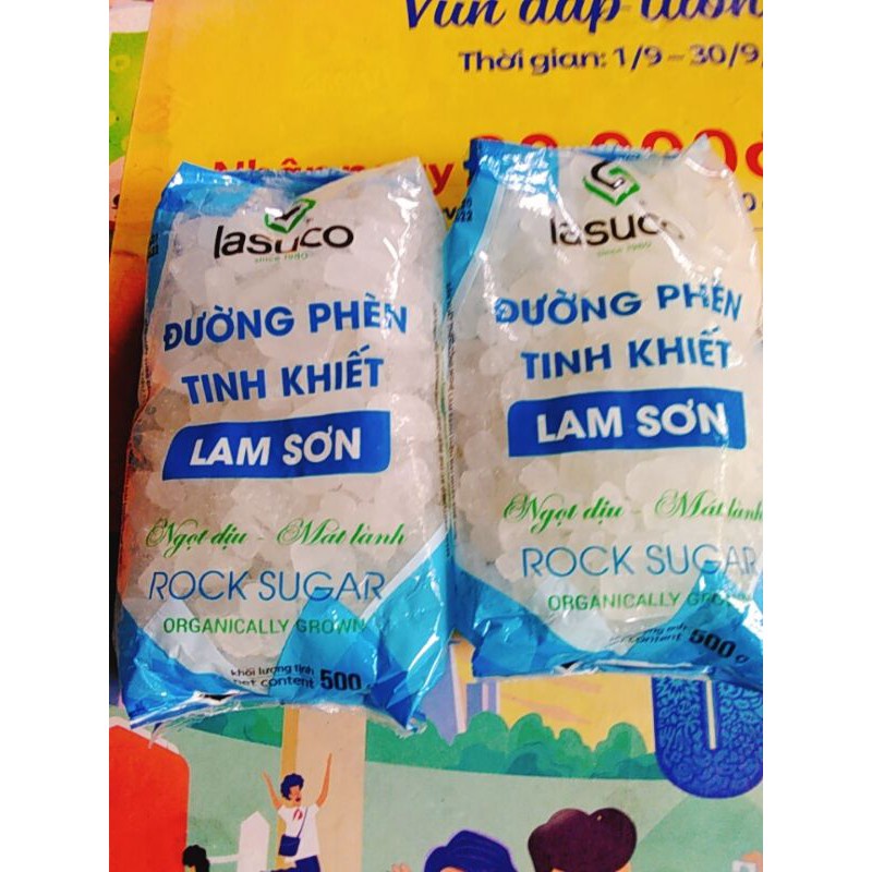 COMBO 5 GÓI ĐƯỜNG PHÈN TINH KHIẾT LAM SƠN - gói 500gr