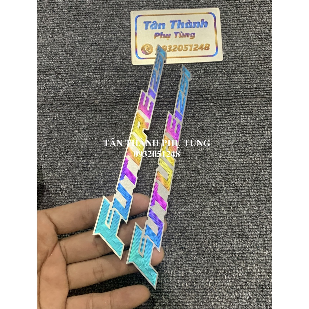 Chữ Titan Future 125i ( giá 1 cặp) kiểu 7 màu