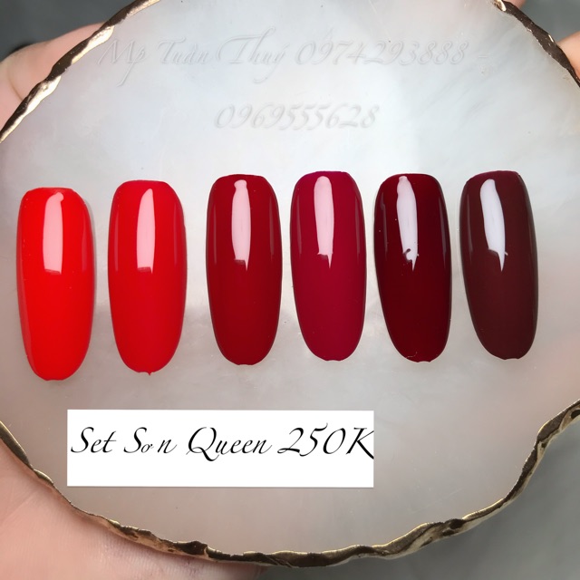 Set sơn đỏ Queen siêu đẹp