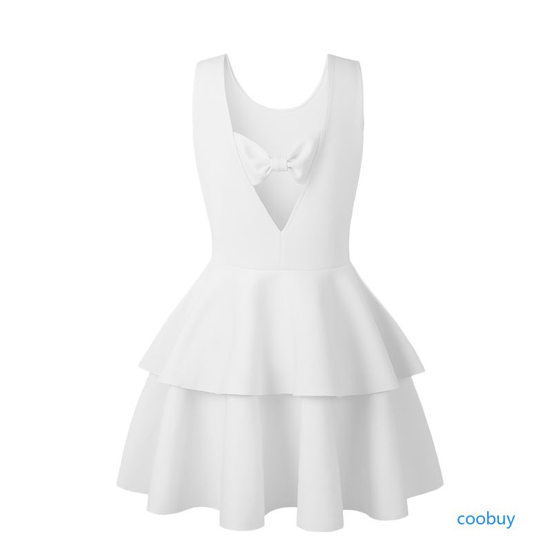 Freeship từ 50K - CB❤❤ Women Mini Dresses Summer Cocktail Party Sleeveless Bowknot Skater | BigBuy360 - bigbuy360.vn