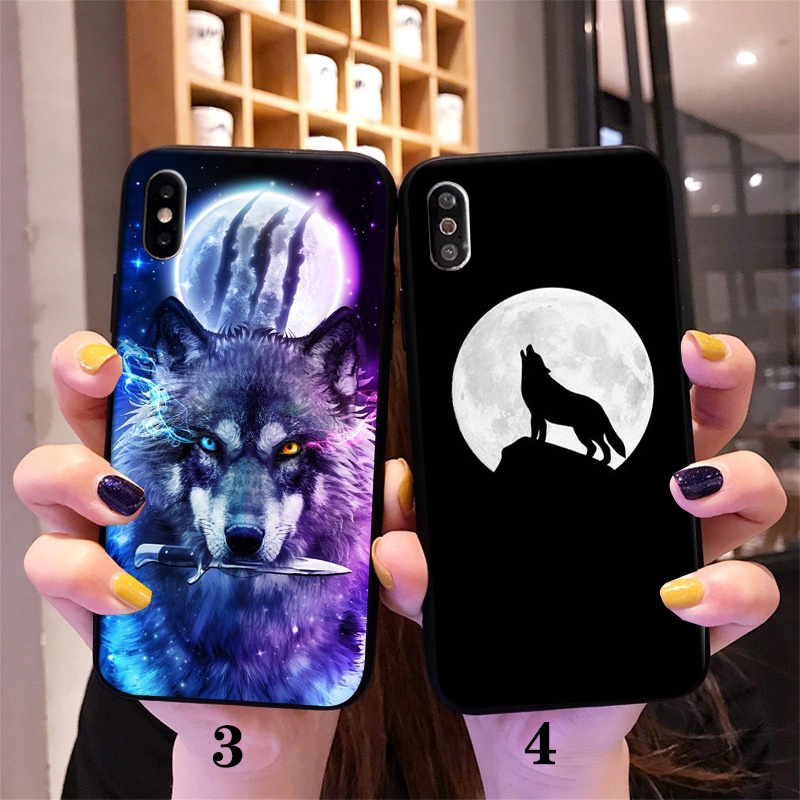Ốp Điện Thoại Hình Sói Cá Tính Cho iphone 11 pro max xs xr