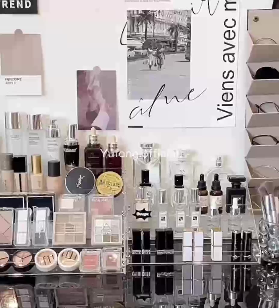 Hộp đựng phấn mắt bảng màu trang điểm tủ để bàn ký túc xá kệ acrylic mỹ phẩm giá đựng son môi | BigBuy360 - bigbuy360.vn