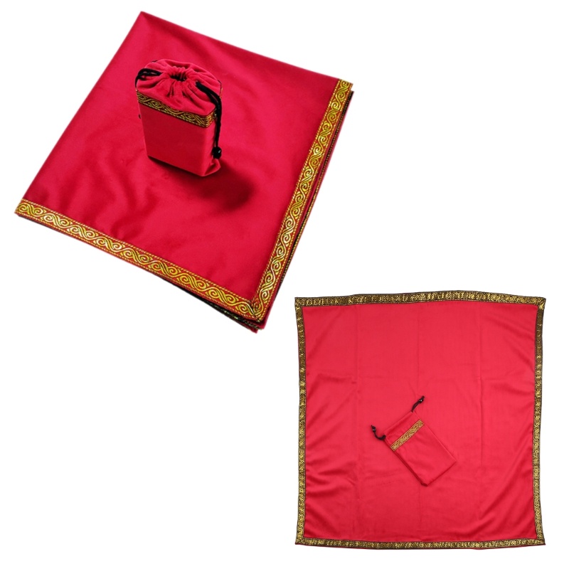 Khăn Trải Bàn Bằng Nhung Kèm Túi Đựng Bài Tarot