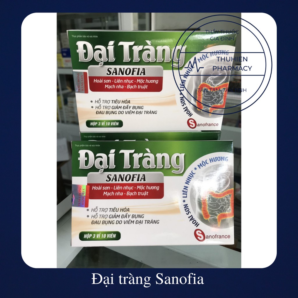 Đại tràng Sanofia hỗ trợ tiêu hoá, giảm đầy bụng, đau bụng do viêm đại tràng