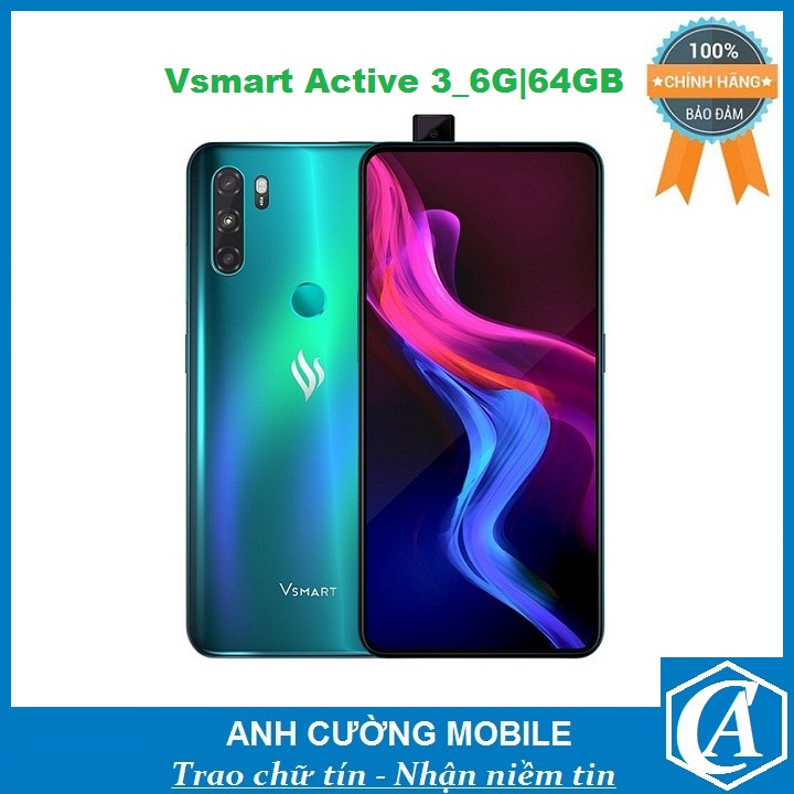 Điện thoại Vsmart Active 3_6GB|64GB - Hàng chính hãng