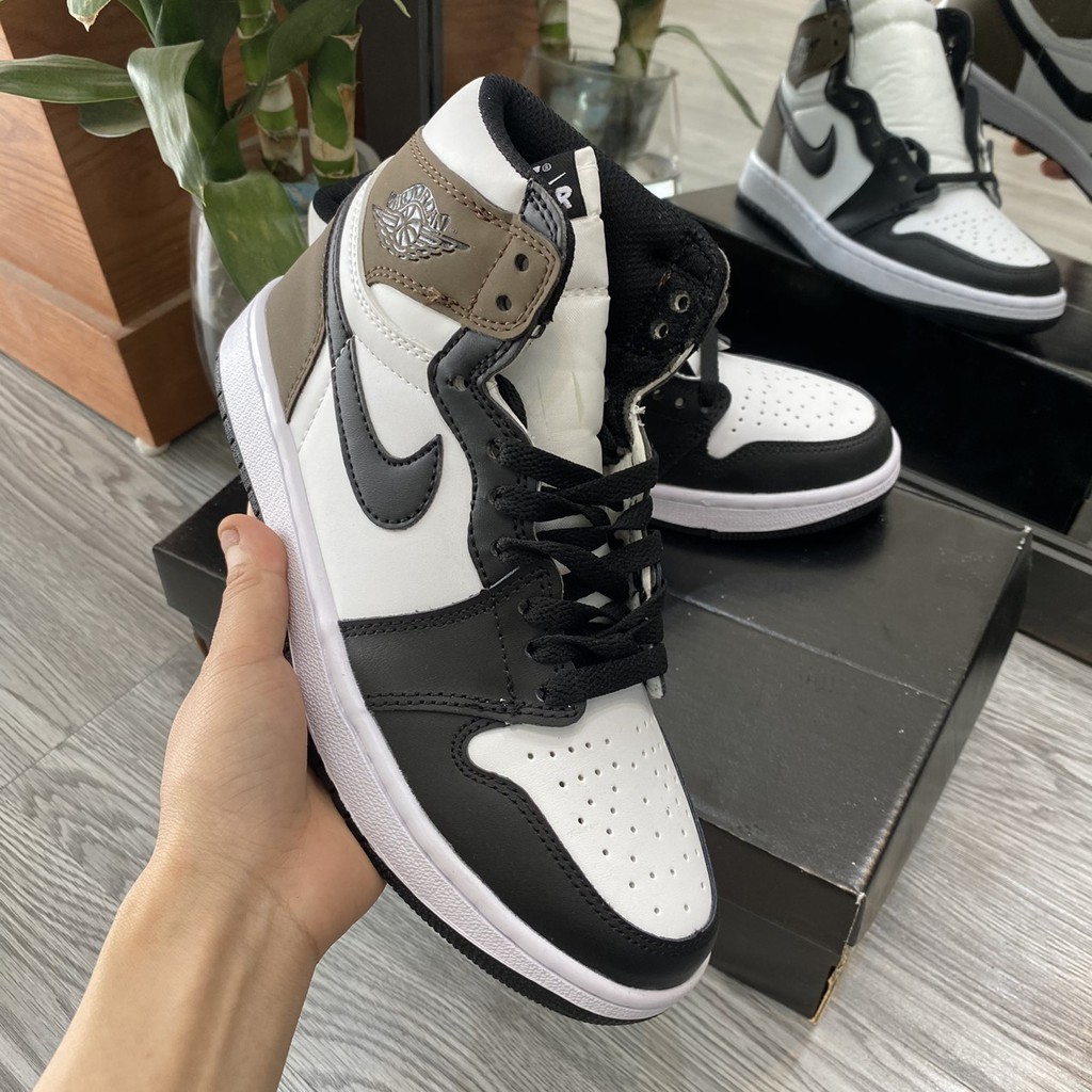 Giày Air Jordan 1 Retro High Dark Mo_cha, Giày JD 1 Dark Mo_cha Full size nam nữ, Giày thể thao Jordan 1 nâu đen cao cổ