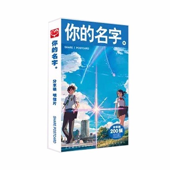 Postcard kimi no na wa tên em là hộp ảnh bộ ảnh có ảnh dán + lomo + postcard bưu thiếp anime chibi quà tặng độc đáo | BigBuy360 - bigbuy360.vn