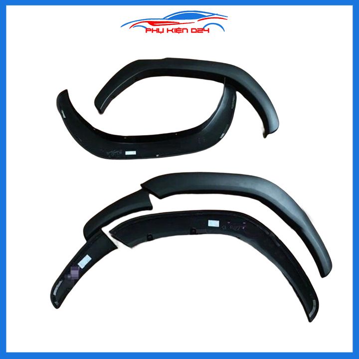Bộ ốp cua lốp xe ô tô Hilux 2019-2020-2021-2022 bản nhỏ trang trí bảo vệ lốp xe