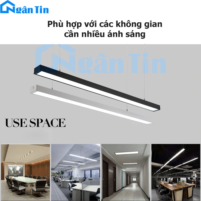 Đèn Led thả trần văn phòng siêu sáng Led 3 chế độ màu 50W 220V THCN216 Ngân Tin