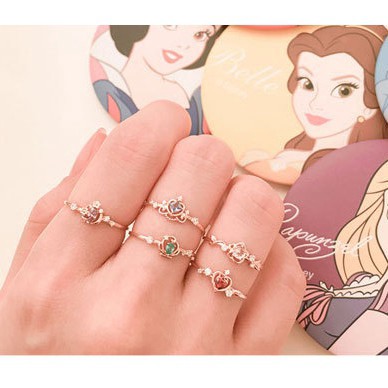 nhẫn Công chúa Disney bạc 925 mạ vàng 10k có bảo hành ( có ảnh và clip thật)