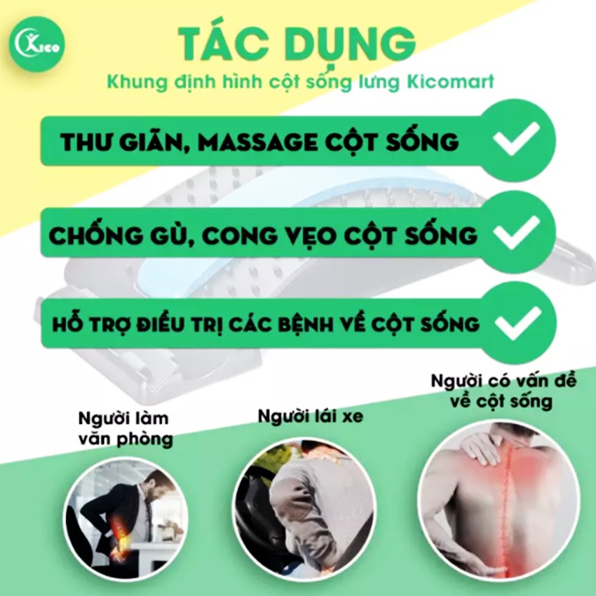 Khung định hình nắn chỉnh đốt sống lưng chẩn điện từ, hỗ trợ thoái hóa đốt sống lưng, thoát vị đĩa đệm