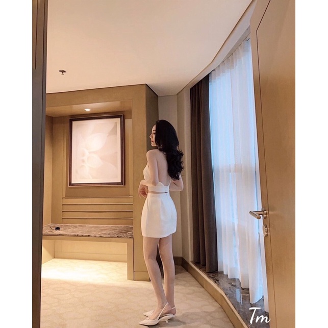 Sandal gót nhú Prada mũi nhọn da mềm