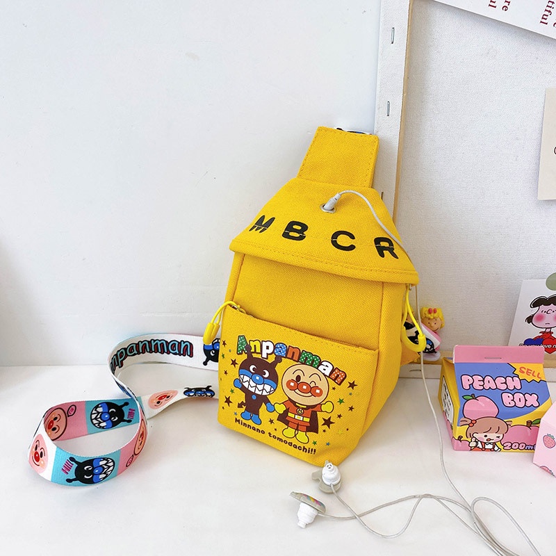 【Neil Baby】Túi Đeo Chéo Vai Bằng Vải canvas Họa Tiết Hoạt Hình Dễ Thương Dành Cho Bé Học Mẫu Giáo Túi Đeo Chéo In Họa Tiết Hoạt Hình Kiểu