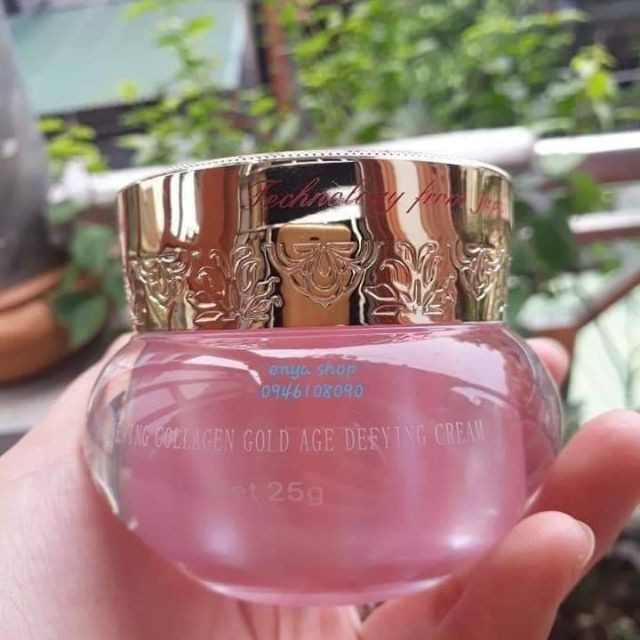 KEM ENYA VÀNG XOÁ THÂM NÁM - PHỤC HỒI DA 9 TRONG 1 - 25G - ENYA WHITENING COLLAGEN GOLD AGE-DEFYING CREAM