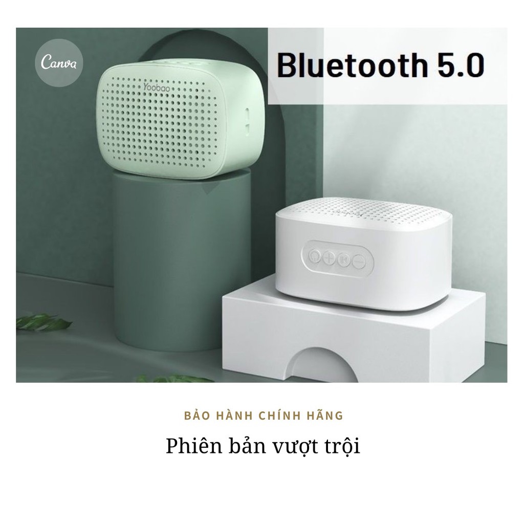 Loa Bluetooth Mini Yoobao M2- Bảo Hành Chính Hãng 12 Tháng, Loa Không Dây Kết Nối Bluetooth 5.0 - Nghe Nhạc Cực Hay