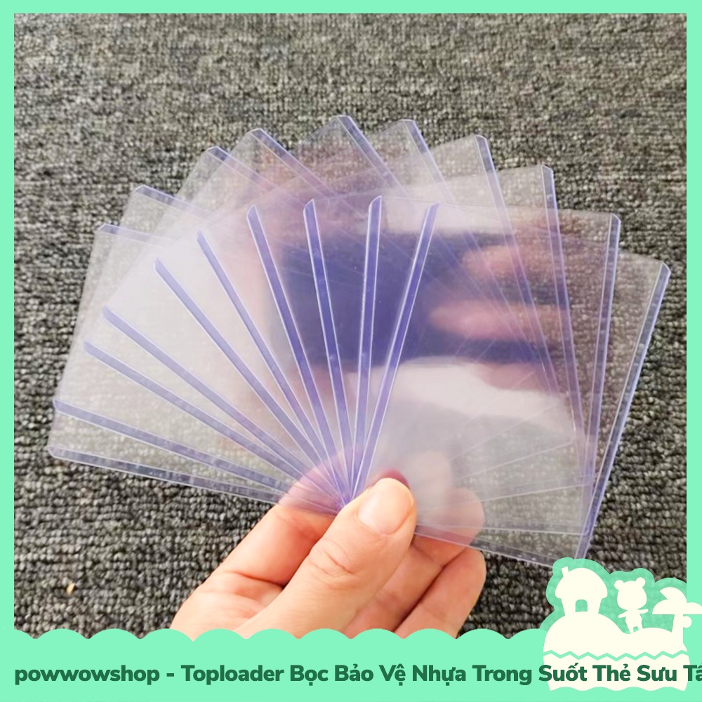 [Sẵn VN - Hỏa Tốc] Toploader Sleeve Bao Nhựa PE Trong Suốt Bọc Bảo Vệ Thẻ Thần Tượng, Thẻ Sưu Tầm, Thẻ Bài Hiếm