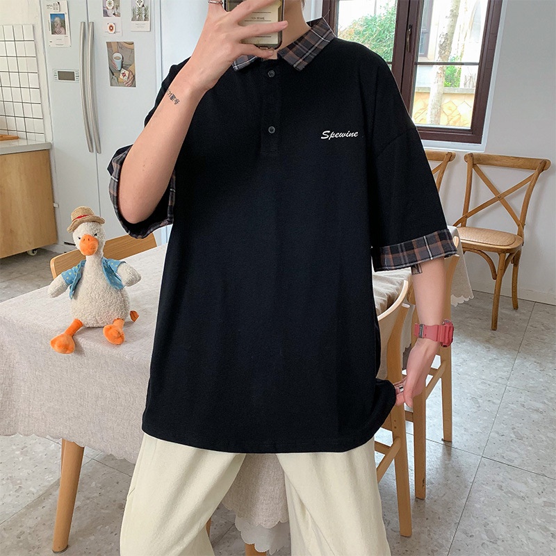 Áo thun tay ngắn cổ bẻ thời trang cho nam | BigBuy360 - bigbuy360.vn