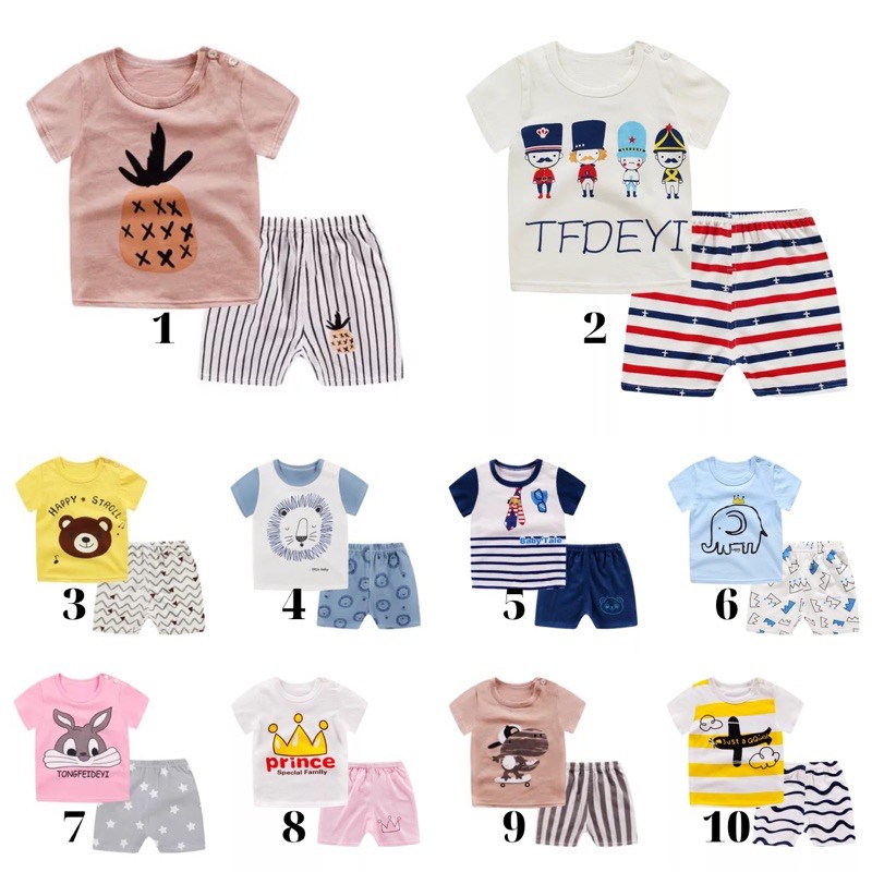 [ Link 1 ] Bộ đồ hè xuất Hàn cotton 100% cho bé