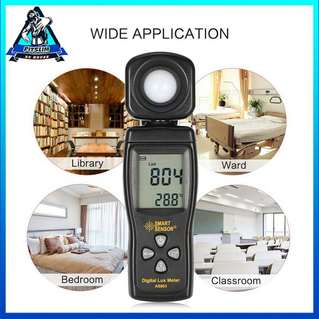 Máy đo quang phổ/ đo độ chói/ đo ánh sáng kỹ thuật số Lux SMART SENSOR AS803