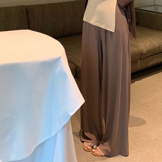 COZOK Set Áo Khoác Không Tay + Áo cardigan + Quần Dài Lưng Cao Thời Trang