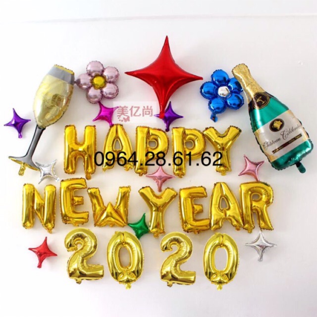 Sét bóng happy new year