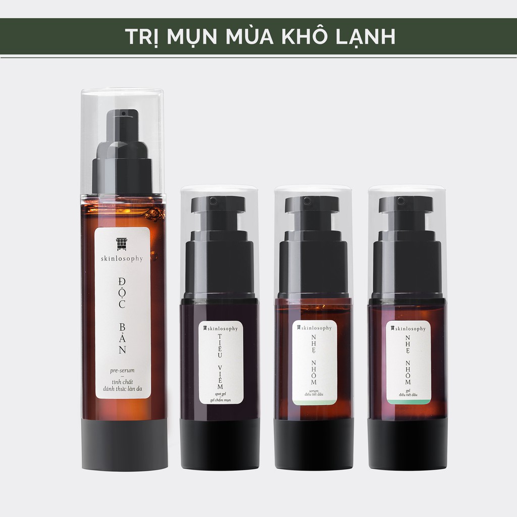 [COMBO DA MỤN MÙA KHÔ LẠNH] ĐỘC BẢN + CAO TIÊU VIÊM + BỘ ĐÔI NHẸ NHÕM