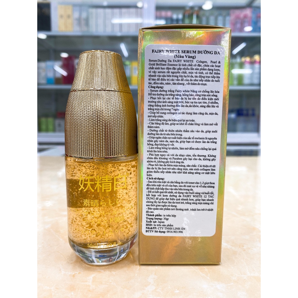 Tinh Chất Dưỡng Trắng Chống Lão Hóa Da Fairy White Serum 30g Nhật Bản