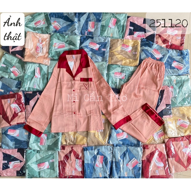 Big Size 💍 Bộ pijama Lụa Latin Mi Store Cần Thơ, tay ngắn, tay dài, có size, có túi quần ༴