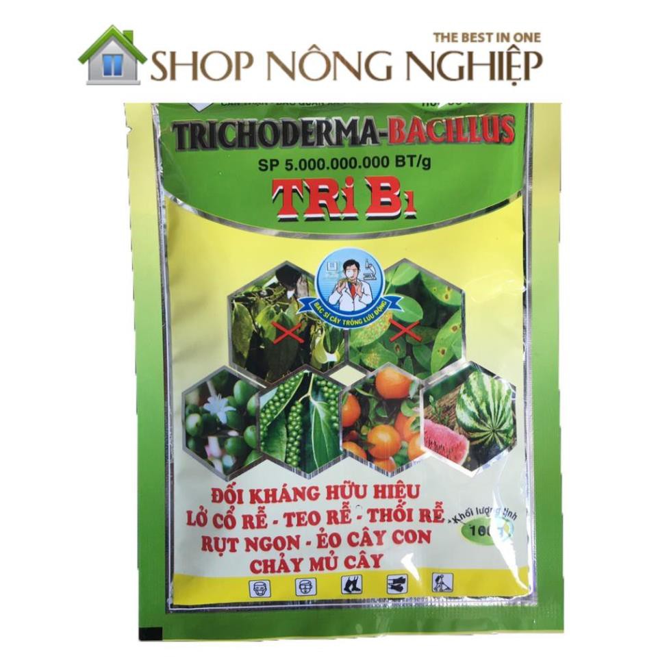 Chế phẩm Trichoderma dùng tưới cây, trộn giá thể phòng trừ nấm bệnh 100gr