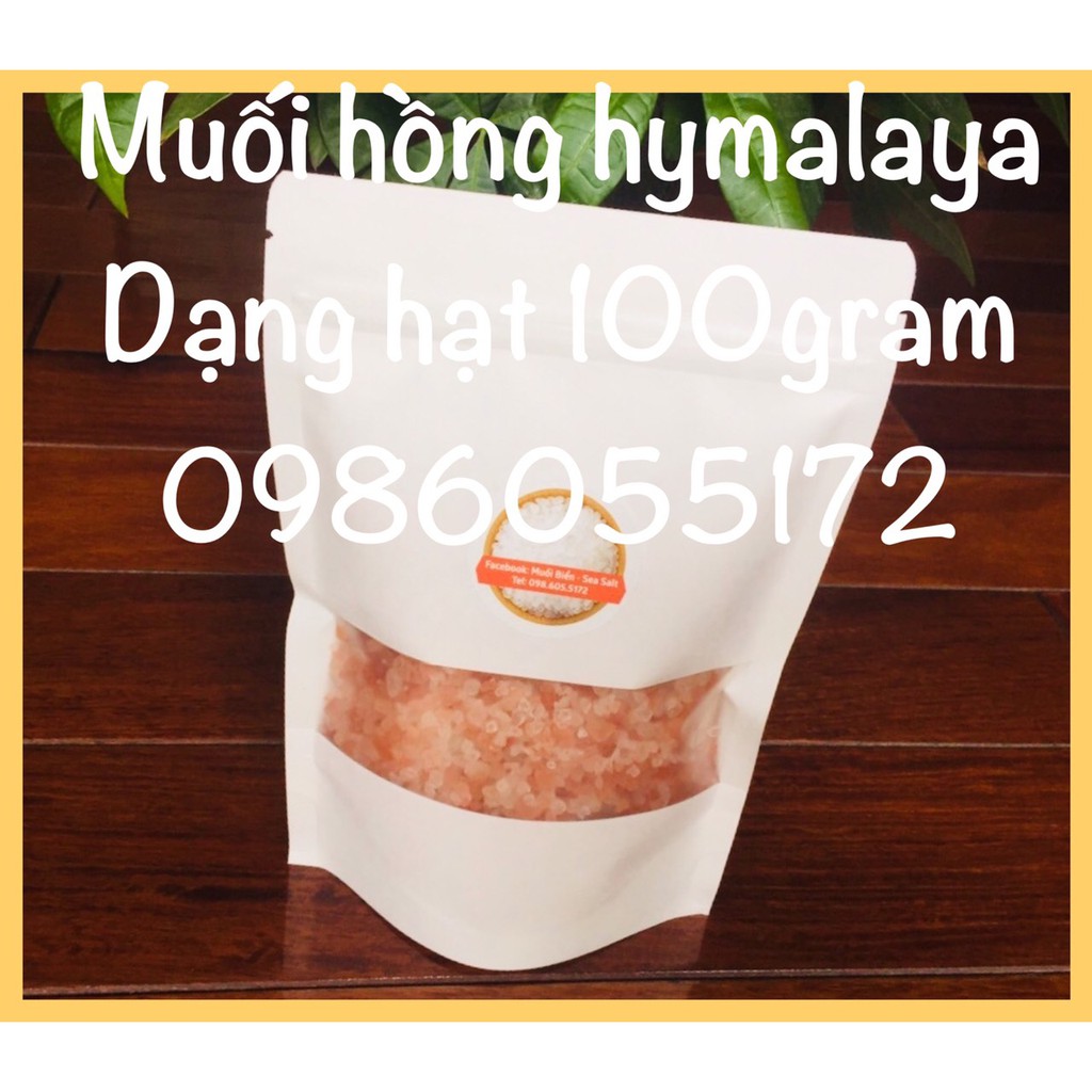 Muối hồng himalaya dạng hạt 100gr Date 2025