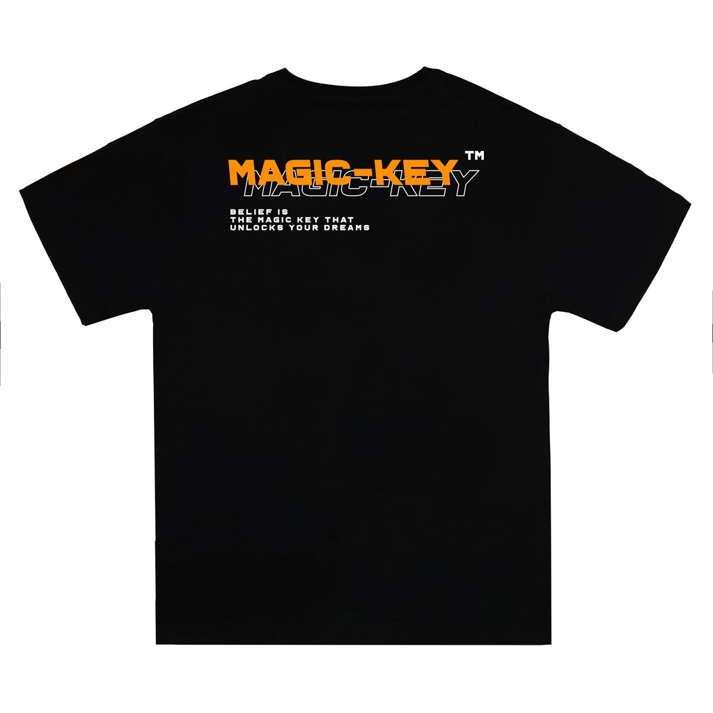 Áo thun unisex Magic Key - Black Orange local brand ONTOP