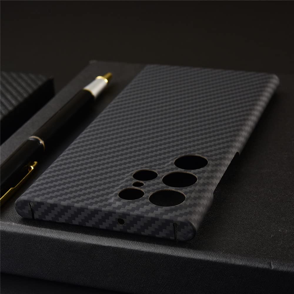 Ốp lưng siêu mỏng bằng sợi Carbon chính hãng cho Samsung Galaxy S24 Ultra S23 Ultra S22 Ultra