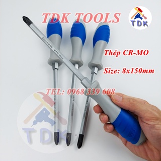 Tô vít đóng 4 cạnh phi 8x150mm c-mart c0033-8.0150, tua vít bake thép cr-mo