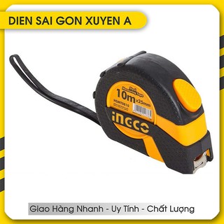 Thước cuộn thép nền vàng Ingco HSMT0810
