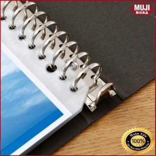 ( thương hiệu muji nhật bản ) BÌA CÒNG NHẪN A4 - XÁM ĐẬM 30 LỖ