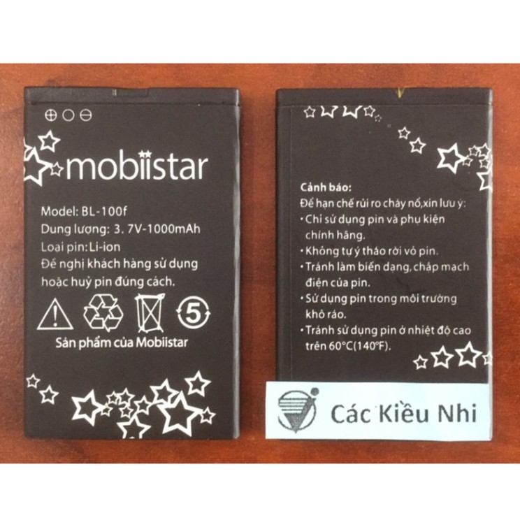 Pin Mobiistar BL-100F | Mobiistar B213 B219 B240 B243