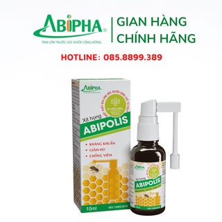 Xịt Họng Chiết Xuất Keo Ong ABIPOLIS 10ML, Kháng Khuẩn, Giảm Ho, Không Lo Viêm Họng, Nhiệt Miệng