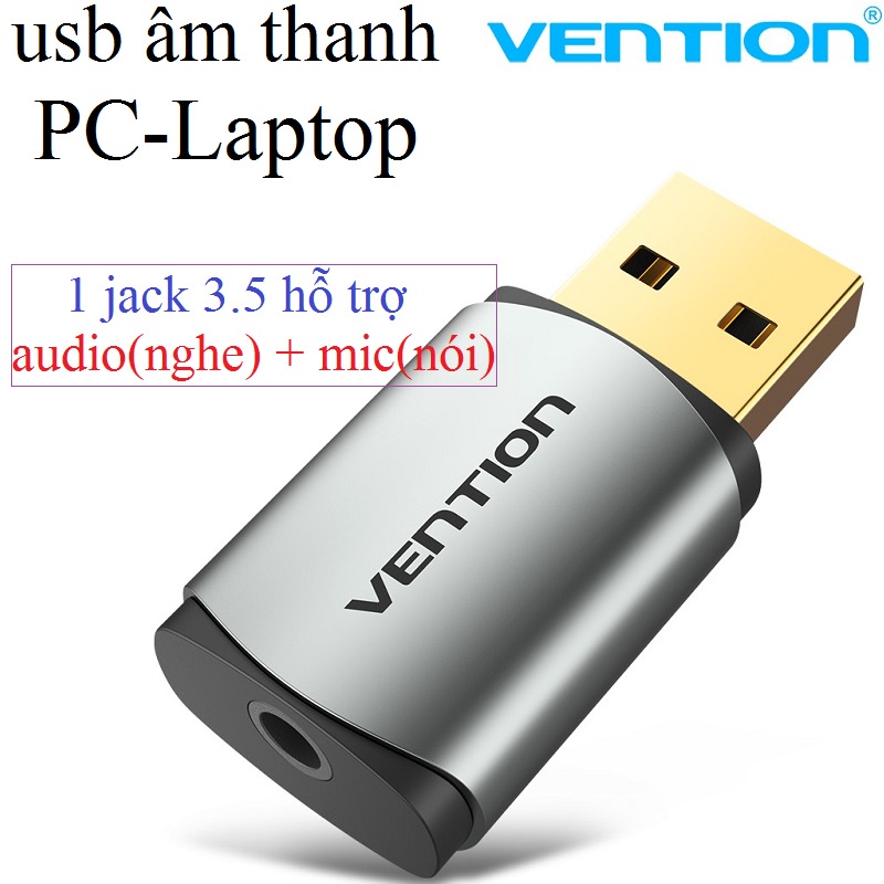 Usb âm thanh PC-laptop Vention CDNH, usb sound card