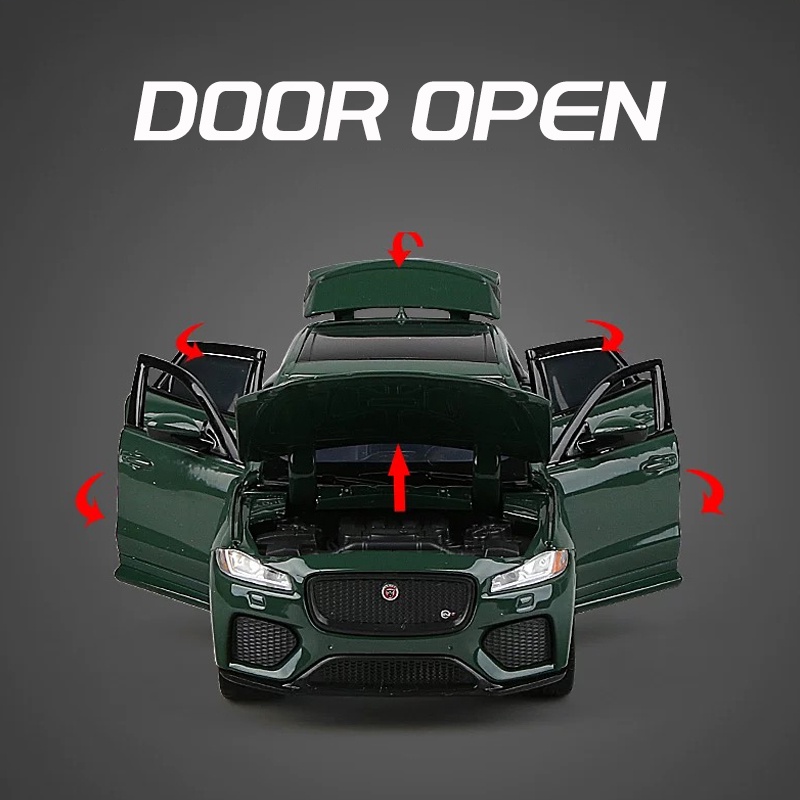 Mô Hình Xe Hơi Jaguar F-PACE Bằng Hợp Kim Tỉ Lệ 1: 32 Có Đèn Và Âm Thanh Độc Đáo Trang Trí