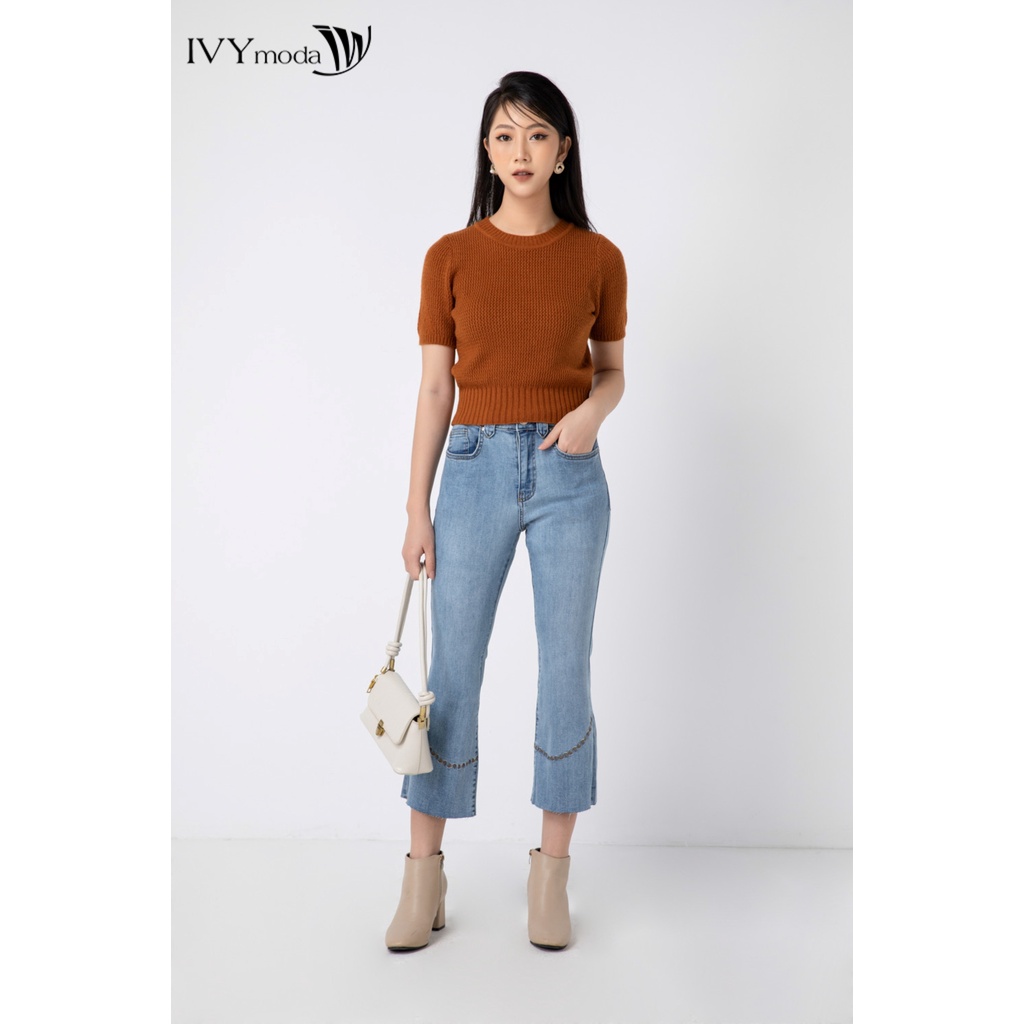 Quần jeans nữ ống loe IVY moda MS 25B8836